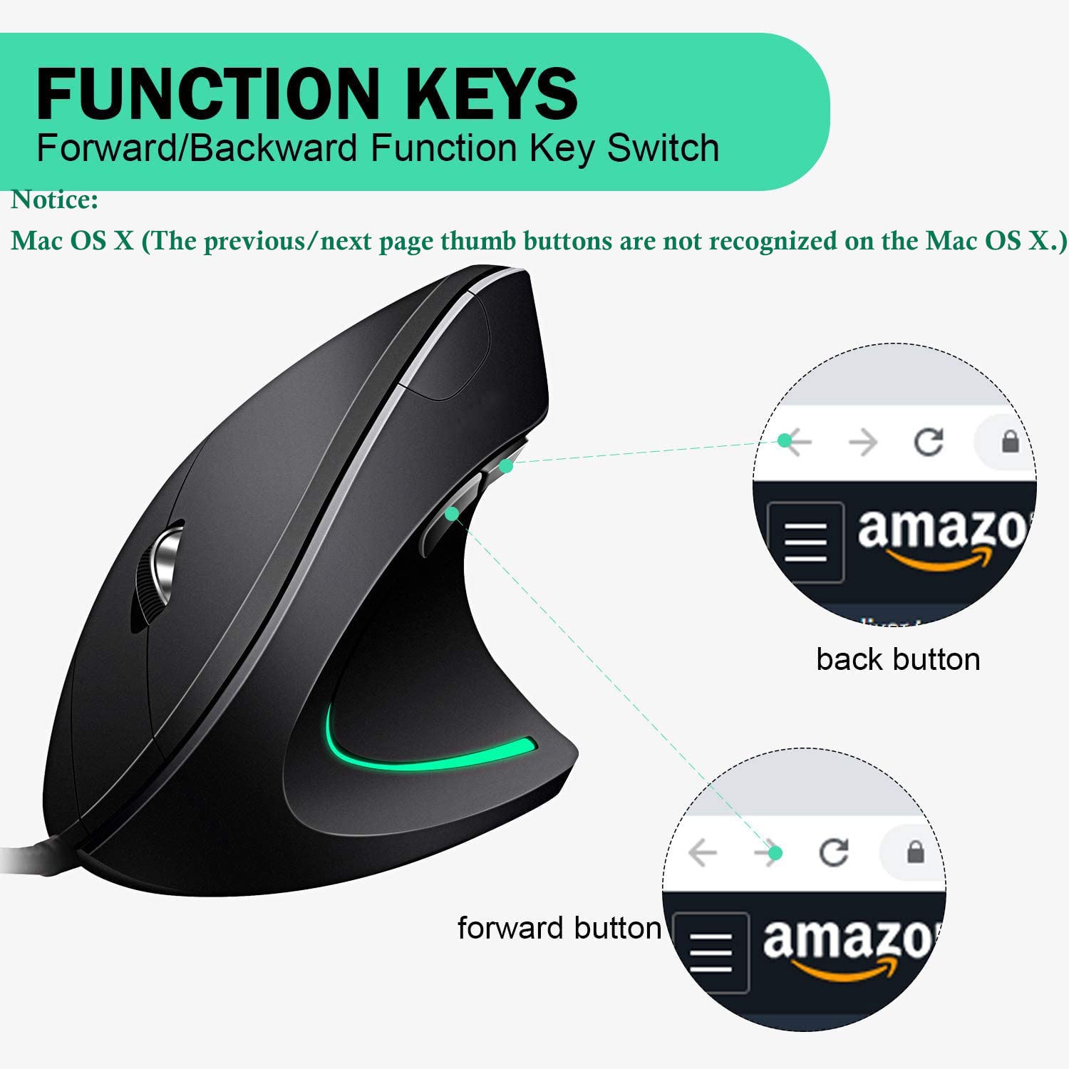 Verilux Wired Vertical Mouse, Optical Ergonomic Mouse with 4 Adjustable DPI 800/1200/2000/3200, 5 Buttons USB Computer Mouse, Better for Large and Medium Sized Hands,for for Mac, PC, Desktop Verilux Wired Vertical Mouse, Optical Ergonomic Mouse with 4 Adjustable DPI 800/1200/2000/3200, 5 Buttons USB Computer Mouse, Better for Large and Medium Sized Hands,for for Mac, PC, Desktop